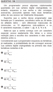 O gabarito é "E". Alguém sabe me explicar a permutação na resposta?